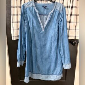 GAP Chambray Tunic Denim Shirt
